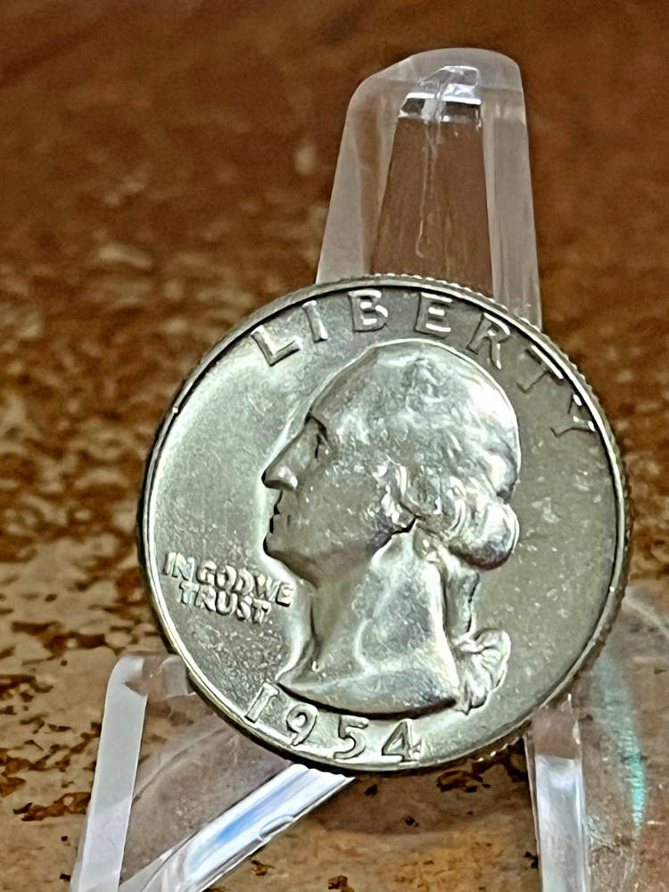1954-S U.S. WASHINGTON QUARTER GEM BU