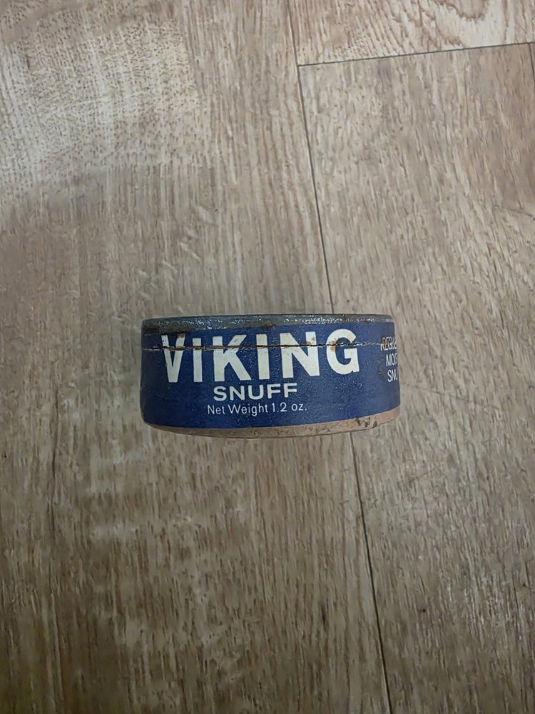 Vintage Viking Snuff Empty Tin Collectable
