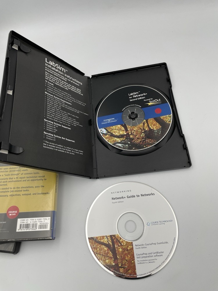 3 LabSim Thomson Course Technology A+ Essentials, IT, Network Programs M1