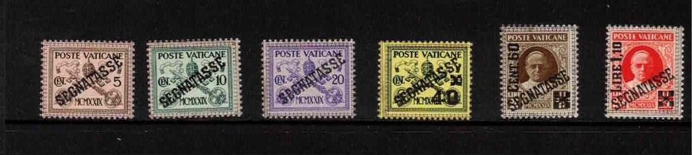 VATICAN - 1931 Postage due #J1-6 - VF MNH