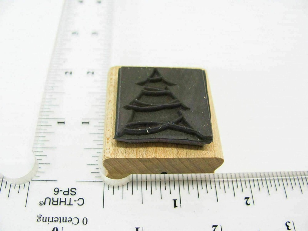 Christmas Tree Rubber Stamp - Stamp Set A514