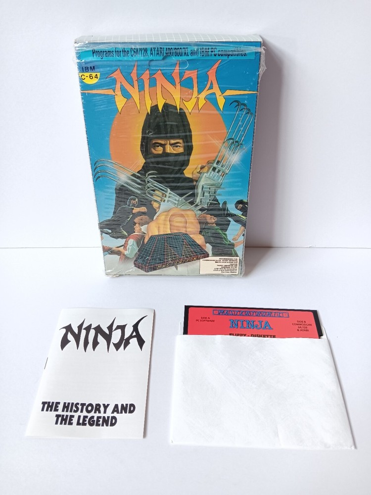 Commodore 64 Ninja The History & The Legend Computer Game Software Tested/Works