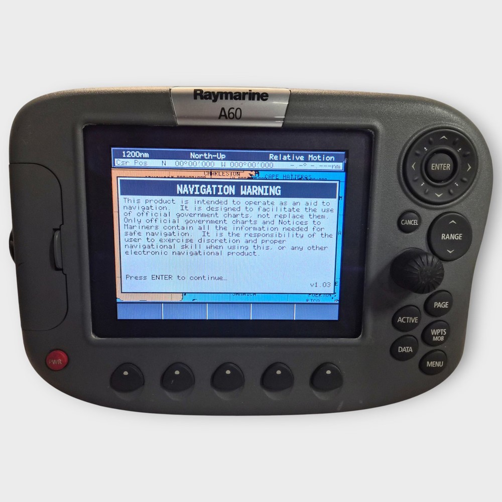 Raymarine A60 Multifunction Chartplotter/Sonar Display --E33026-- Fully Tested