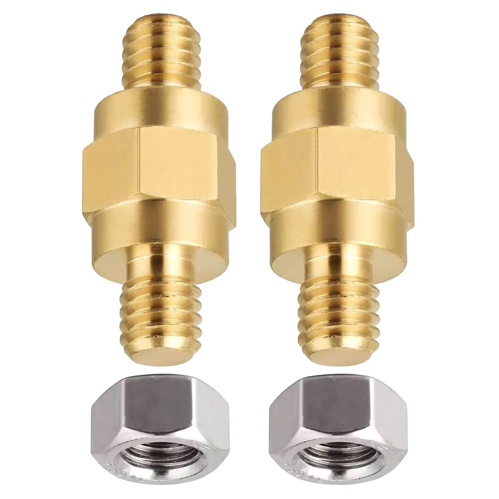 2pcs 3/8"-16 connector bolts Side Post Mount Battery Terminal Adapter Stud