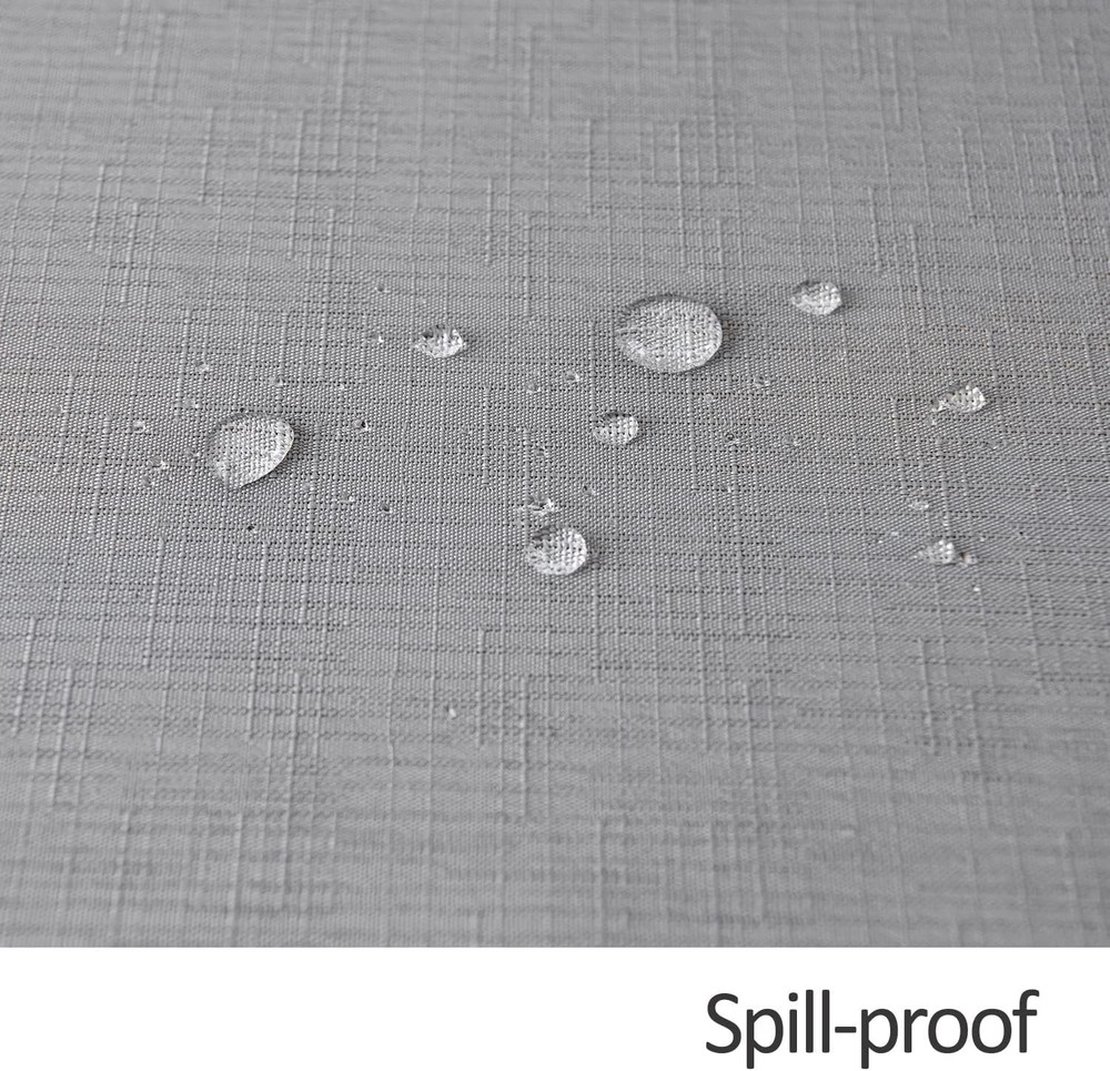 maxmill Rectangle Slubby Textured 70 x 52 (Rectangular), Light Grey