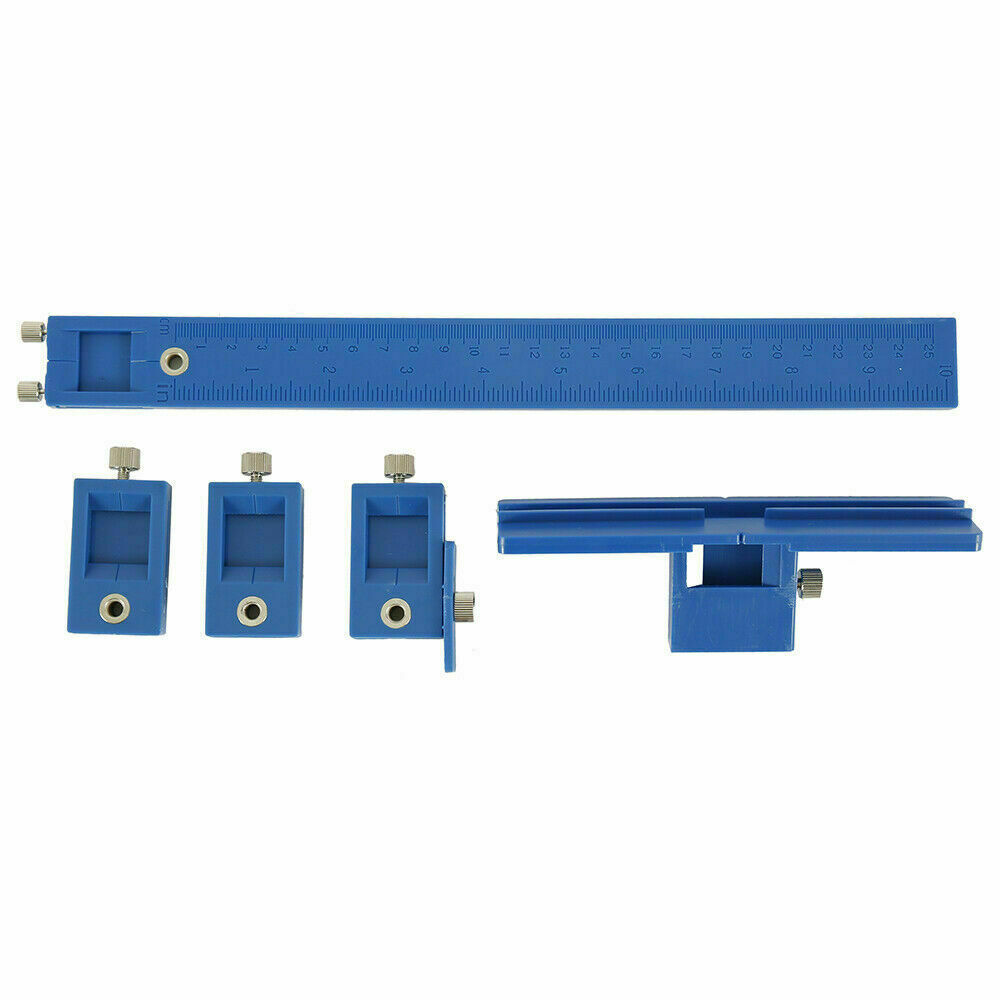 Cabinet Hardware Jig Adjustable Punch Locator Handle Template Tools Drill Guide