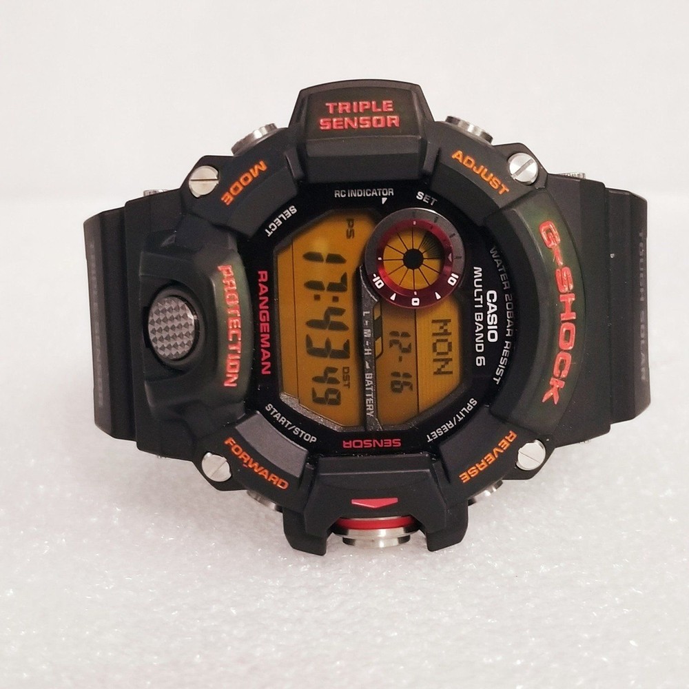 ⌚Rare Custom G-Shock GW9400 Rangeman triple sensor barometer temp compass.