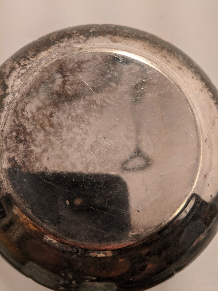 Italian Silver Lotus Bowl