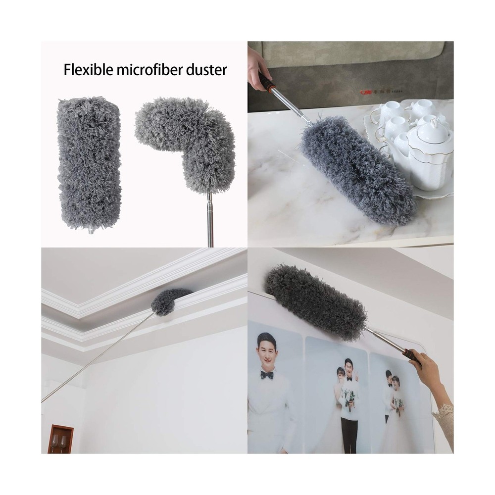 Lambswool Duster with Extra Flexible Microfiber Head,Long Reach/Ext... Fast Ship