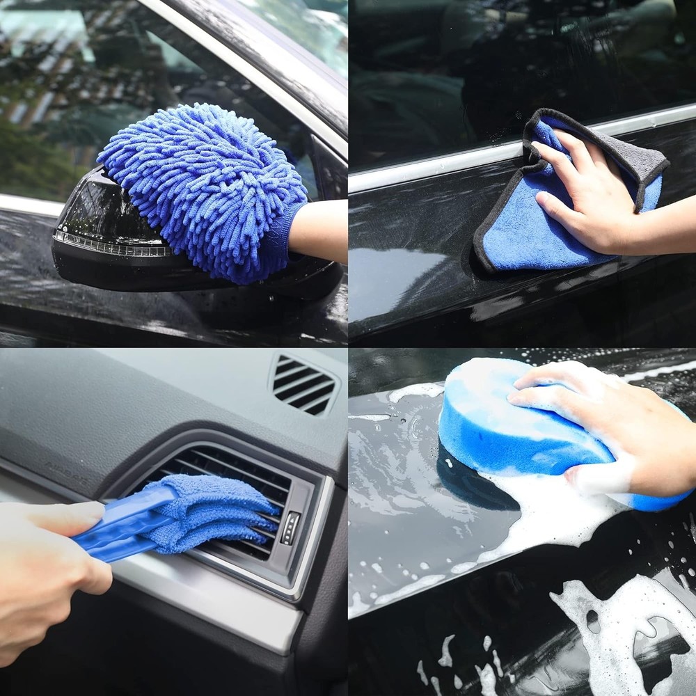 22 Pcs Ultimate Car Detailing Brush Set Drill Not Include