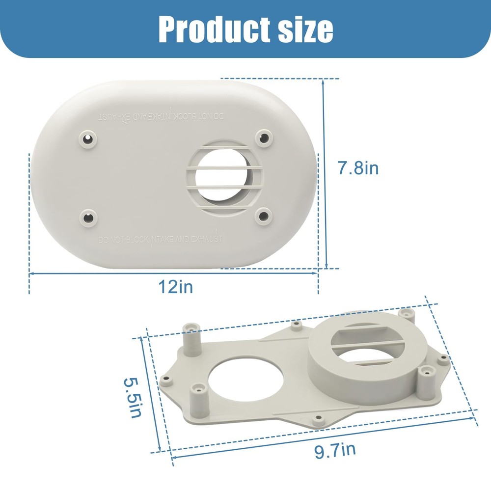 SP20285 Horizontal Vent Termination Kit for Tankless Gas Water Heater,With Sc...