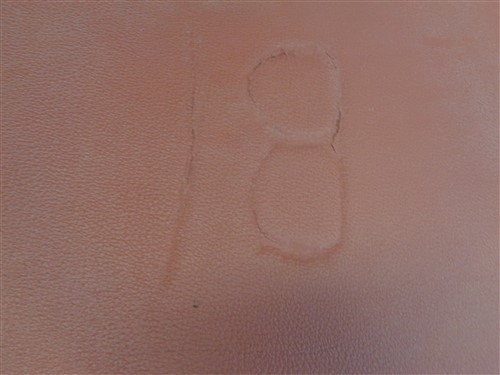 LEATHER HIDE RED TEXTURED 78" X 45 1/2"
