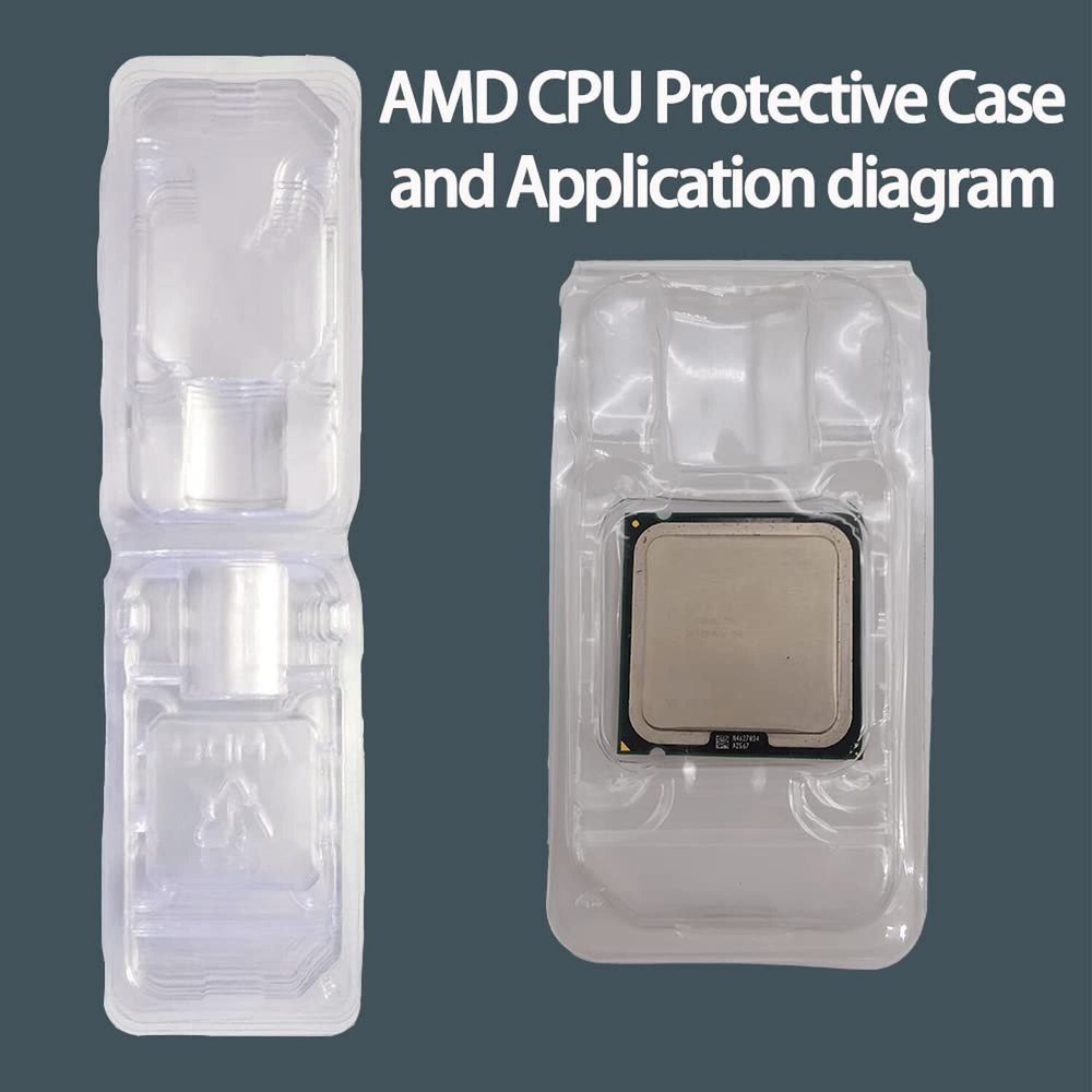 10pcs AMD CPU Protective Thicken Plastic Clamshell Case Trays Suitable with 1...