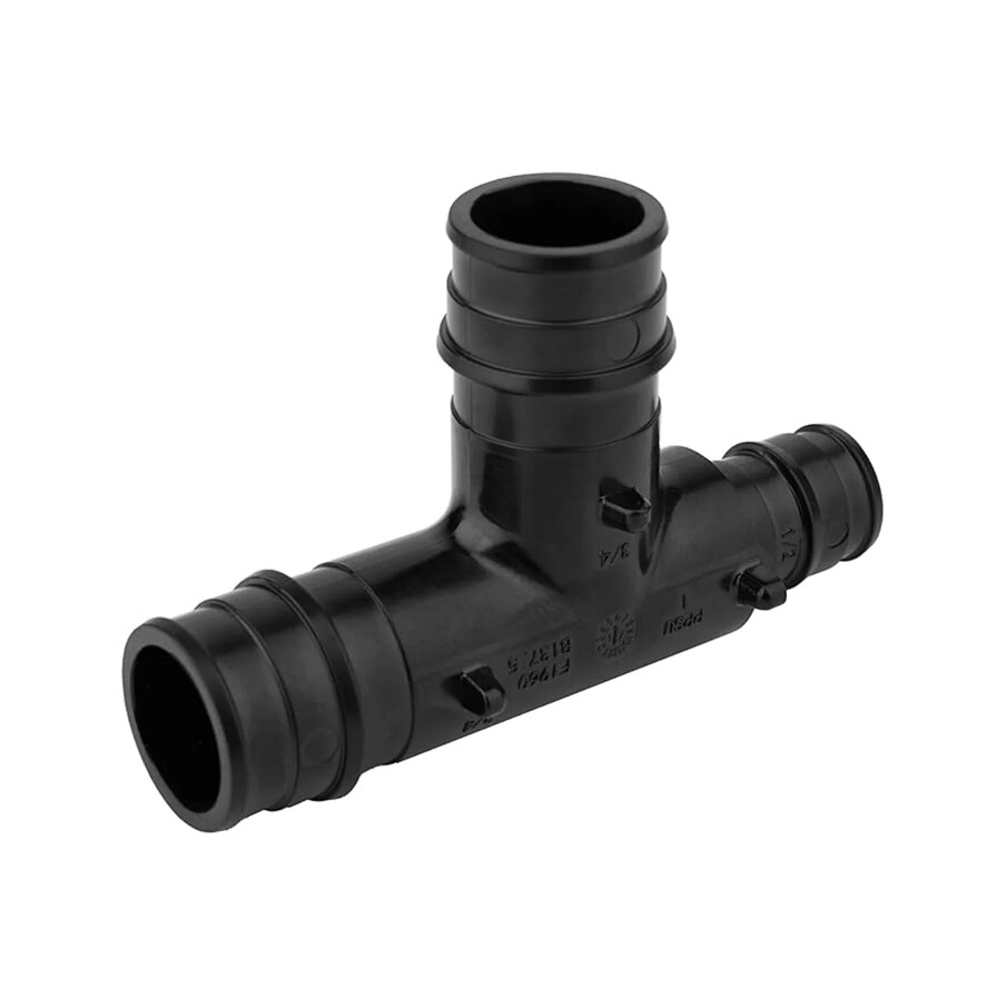 EFIELD 3/4" × 1/2" ×3/4" Pex A Expansion PPSU Reducing Tee, Poly Fittings 1 Pack