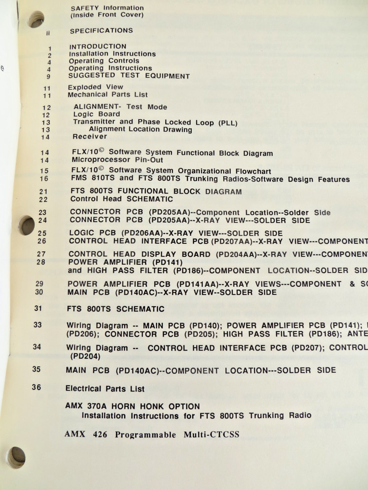 UNIDEN FTS-800TS Service Manual