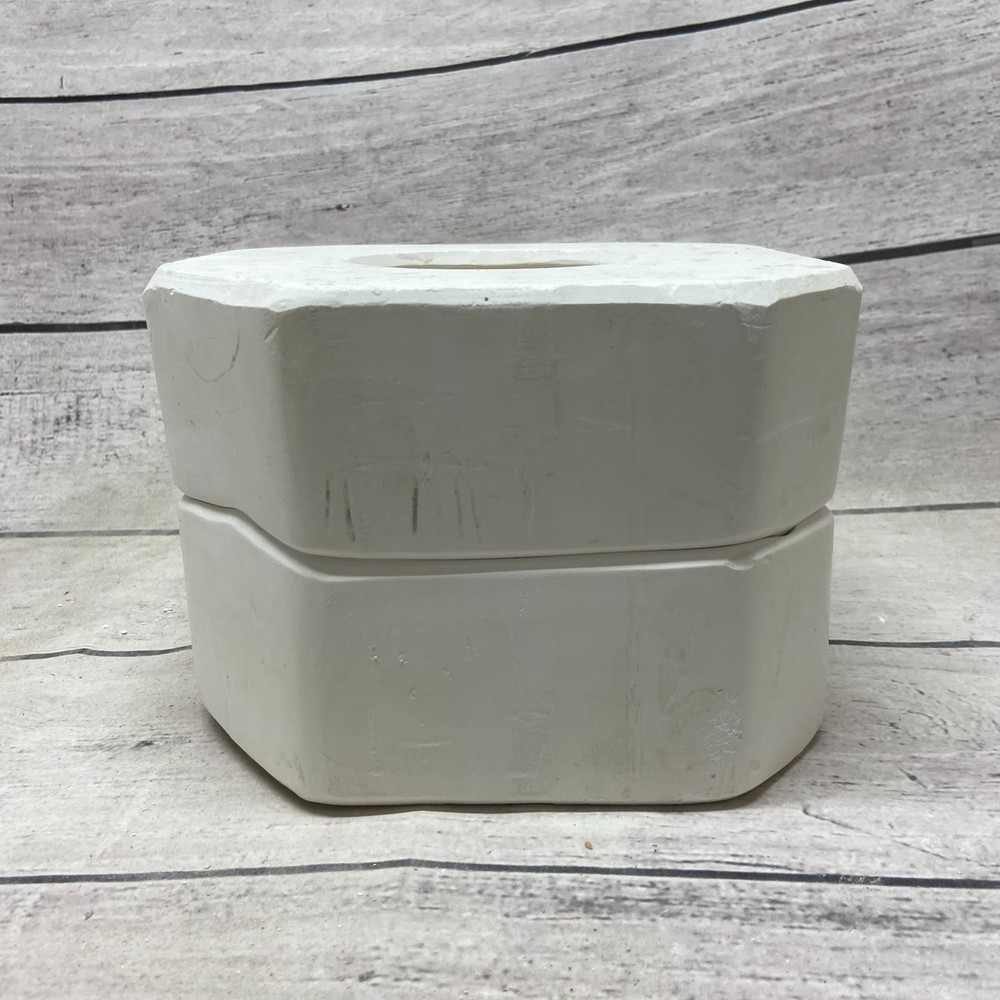 2003 Ann Original Mold Ceramic Casting Mold Base w/ Snowflakes #940B