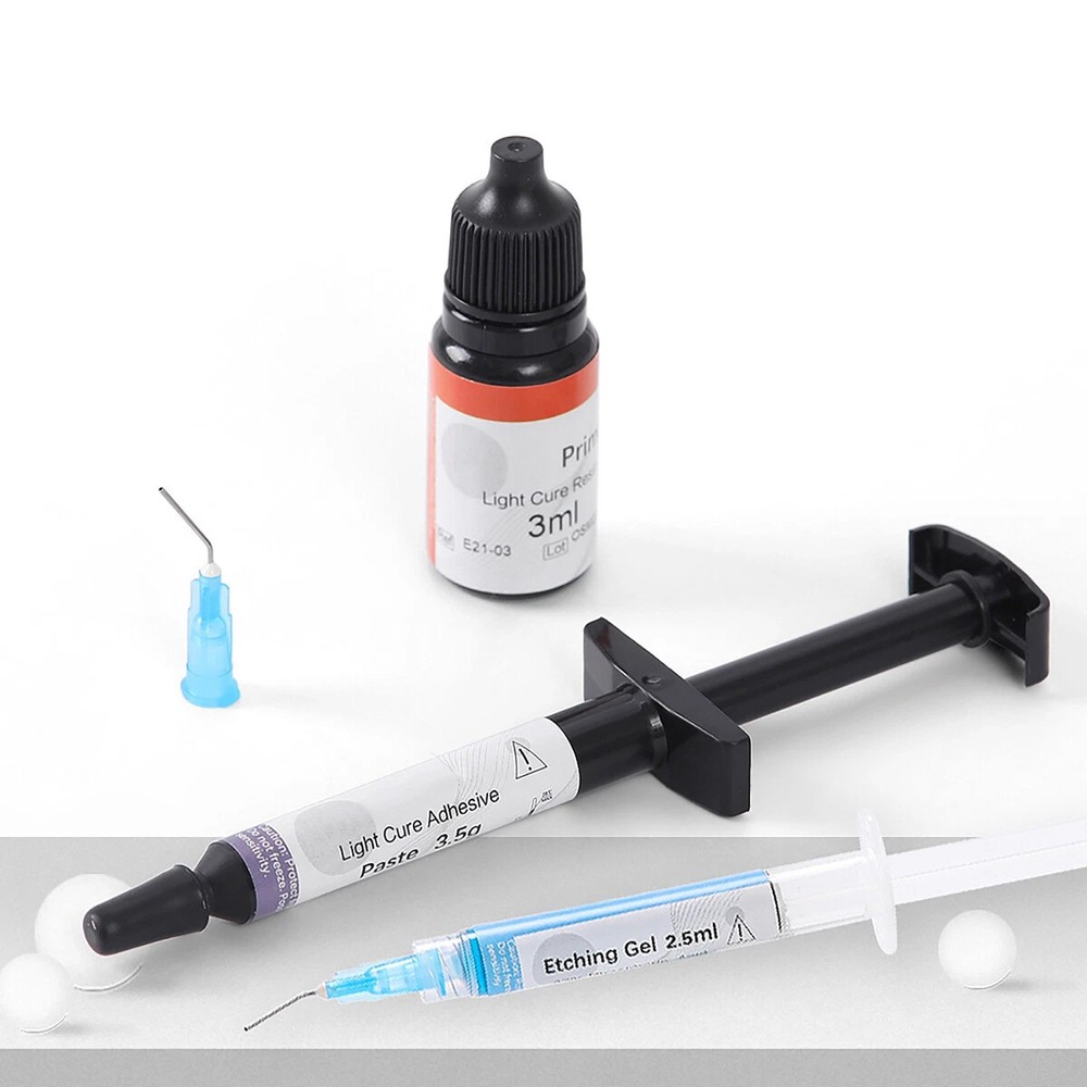 Dental Orthodontic Light Cure Brackets Mini Adhesive Bonding System Kit