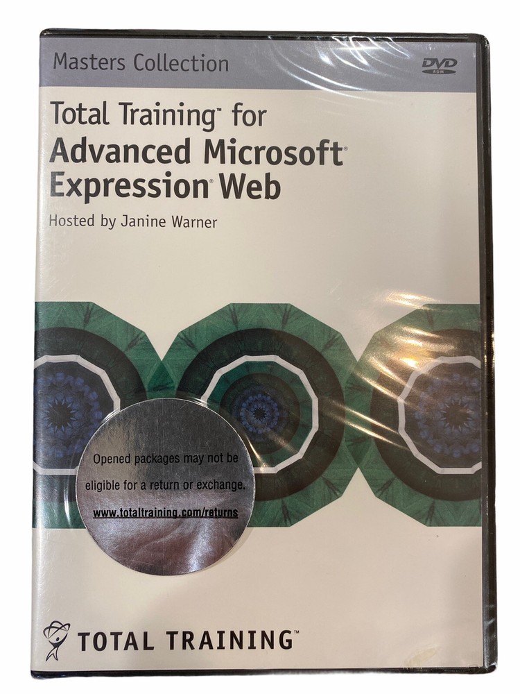 Advanced Microsoft Expression Web Total Training (DVD) Brand new sealed￼