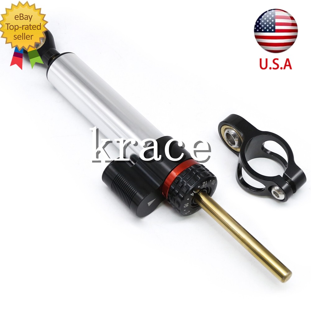 Adjustable Steering Damper Linear Stabilizer Reversed Safety Control Universal