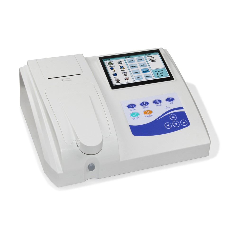 Semi-auto Biochemistry Analyzer analyzing blood touch screen alarm ,NEW