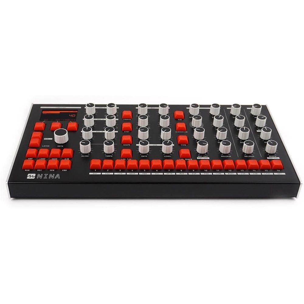 NINA 12 Voice Analog Polyphonic Synthesizer with Motorized Controls