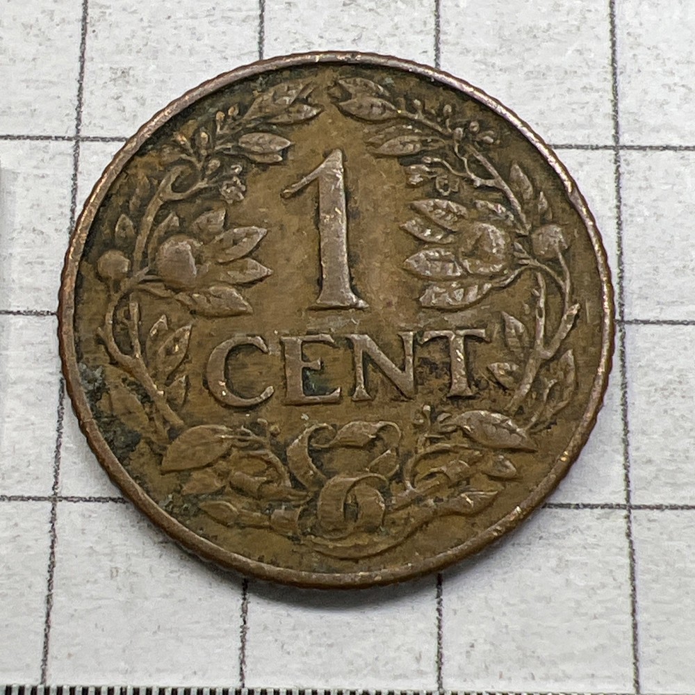 1944 Curcao One Cent