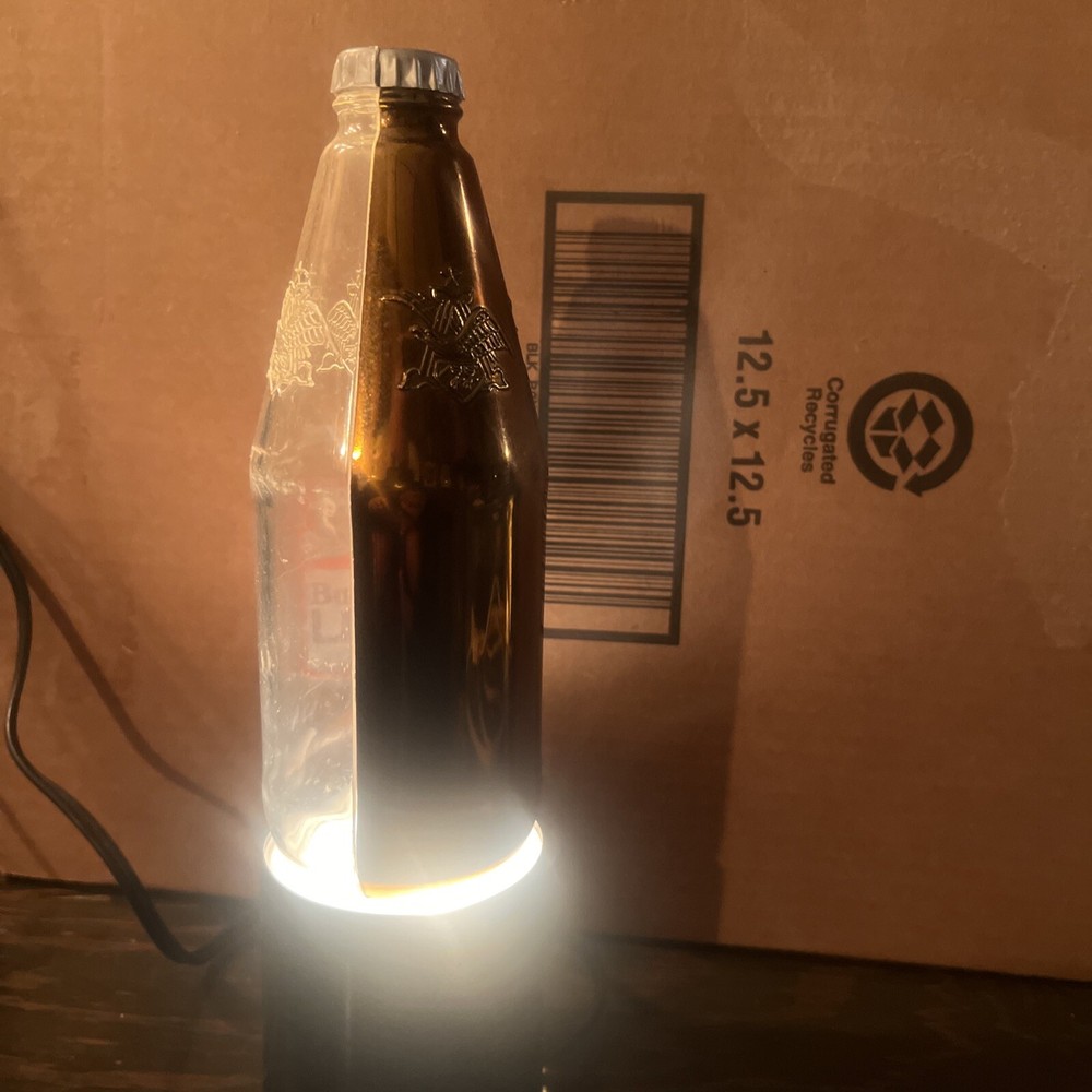 Vintage Budweiser Lighted Bottle Sign 1982