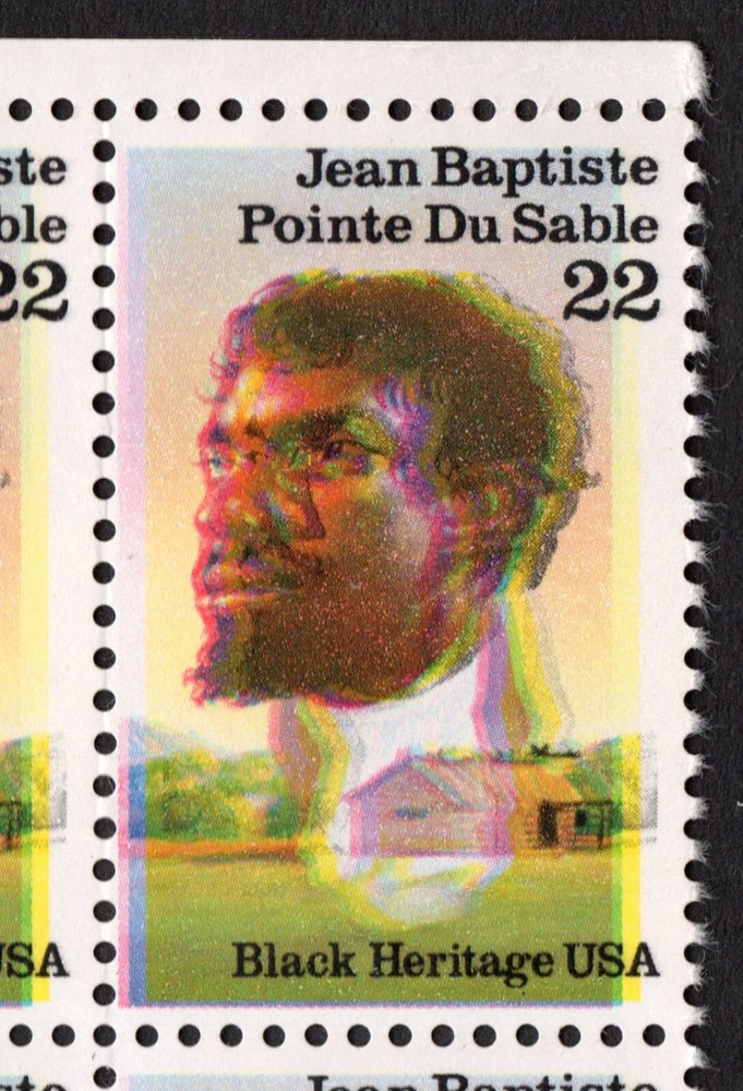 US # 2249 *MINT OG NH { DRAMATIC COLOR SHIFT ERROR VAR BLOCK } 22c JEAN BAPTISTE