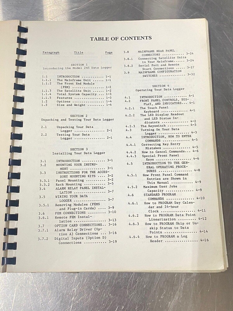 Beckman Doric 245 Data Logger - User Guide / Manual / Instruction Book
