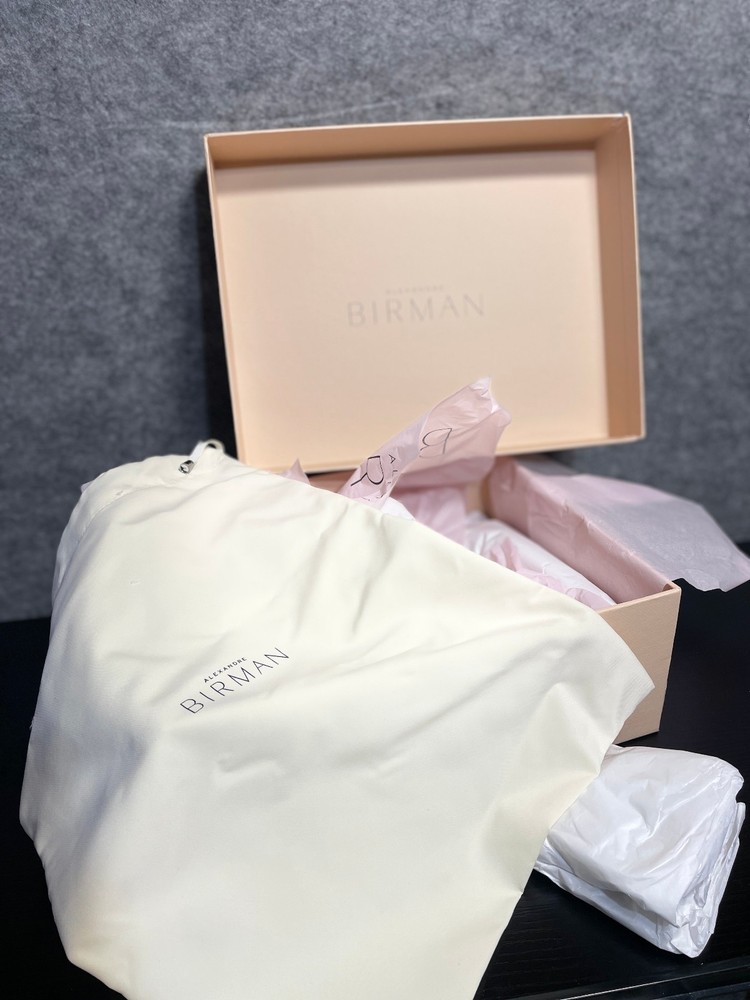 Alexandre Birman GIFT BOX Large Beige With Dust Bag & Tissue Packaging Set