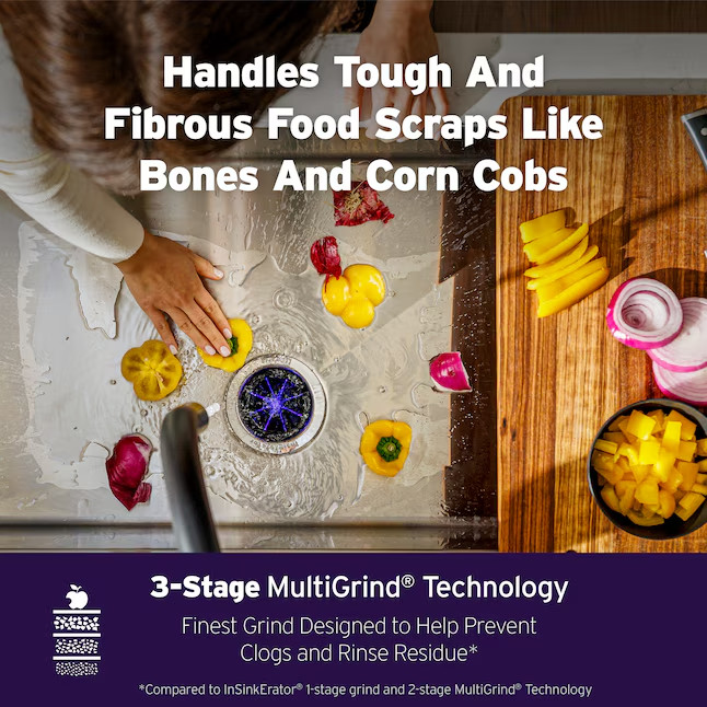 InSinkErator Evolution 45SS LEDefense 3/4 HP Quiet Garbage Disposal FREE SHIP🔥