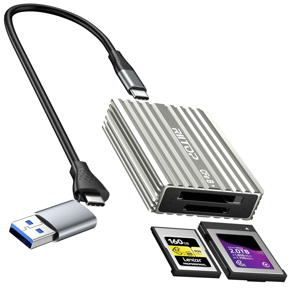 CF Express Card Reader CFexpress Type B and Type A to USB C 3.2 Gen 2 10Gbps ...