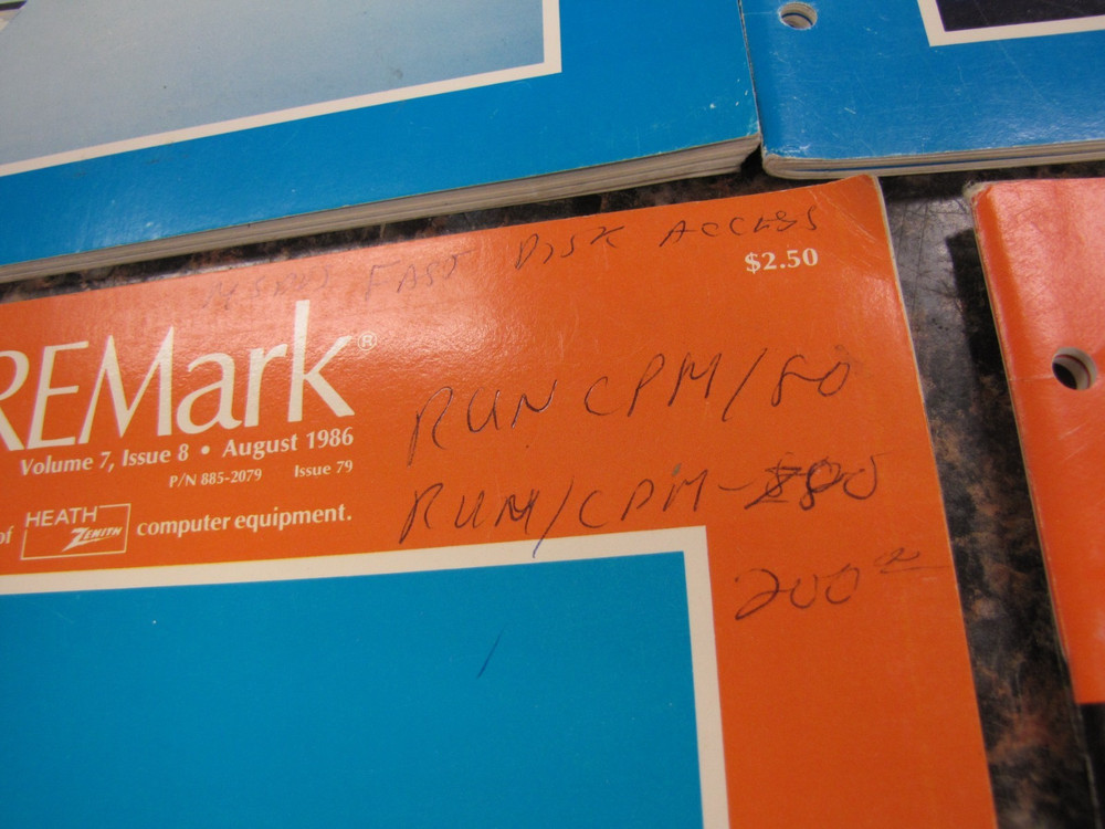 1986 REMark Heath Zenith User Group Magazines Computer Advertisements JAN-DEC