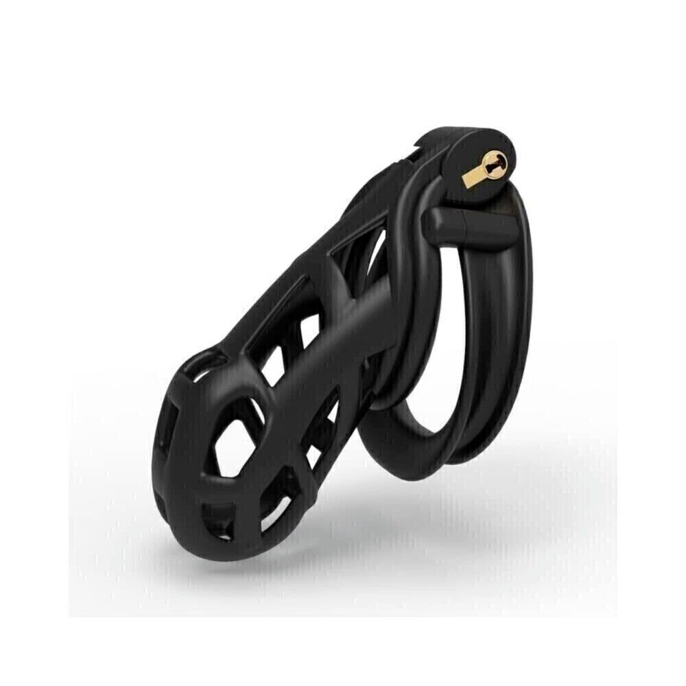 Male Chastity Cage Belt Silicone Device Delay Ejaculation Scrotum Squeeze Ring