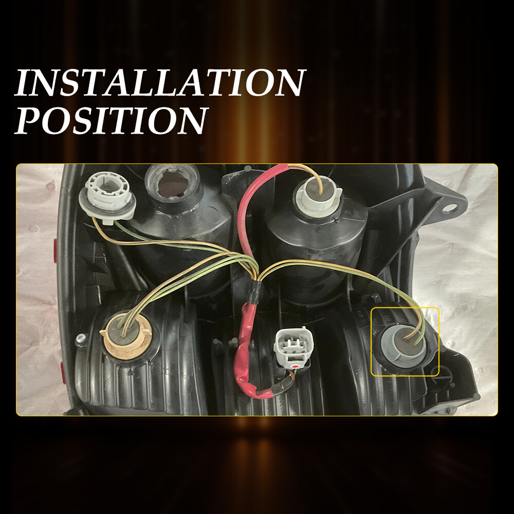 7440 Bulb Pigtail Wire Female Front Socket Turn Signal Light Harness Connector