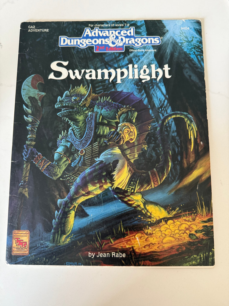 Swamplight  GA2  TSR 9424  AD&D  Adventure  Module