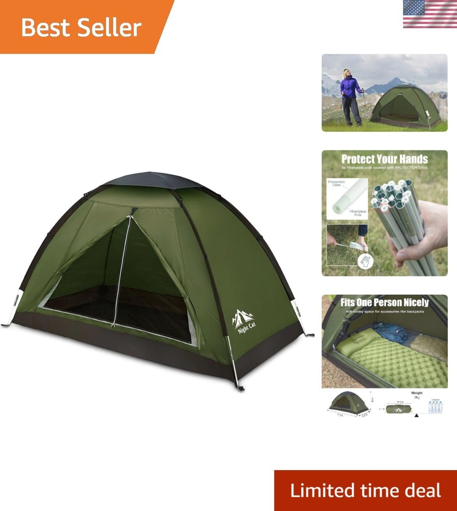 Lightweight Waterproof Backpacking Tent for 1-2 Persons - Easy Setup
