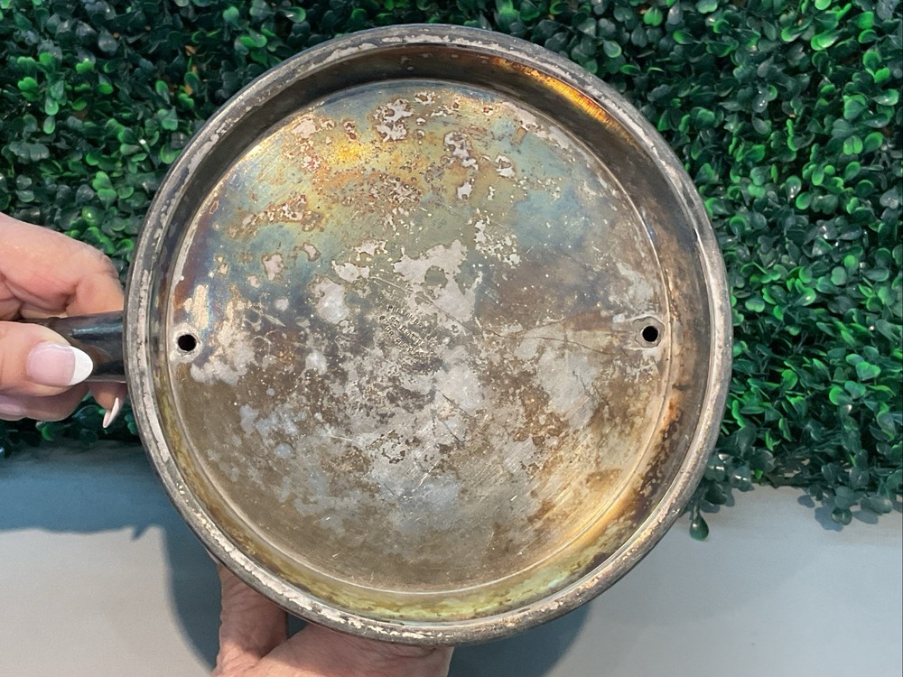 Silver Ice And Water Pitcher “Quadruple Plate”