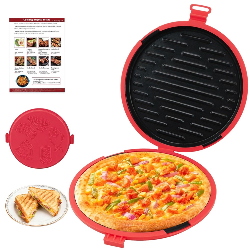 9.5Inch Microwave Sandwich Maker, Microwave Grilled Cheese Maker, Microwave P...