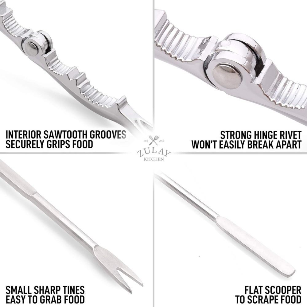 Zulay Kitchen 10-Piece Crab Crackers and Tools Set