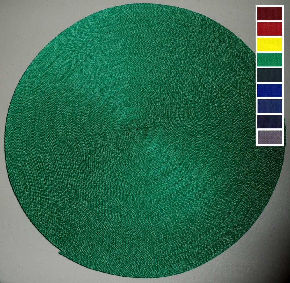 1" POLYPRO Polypropylene Webbing 100 yard rolls 9 colors to choose