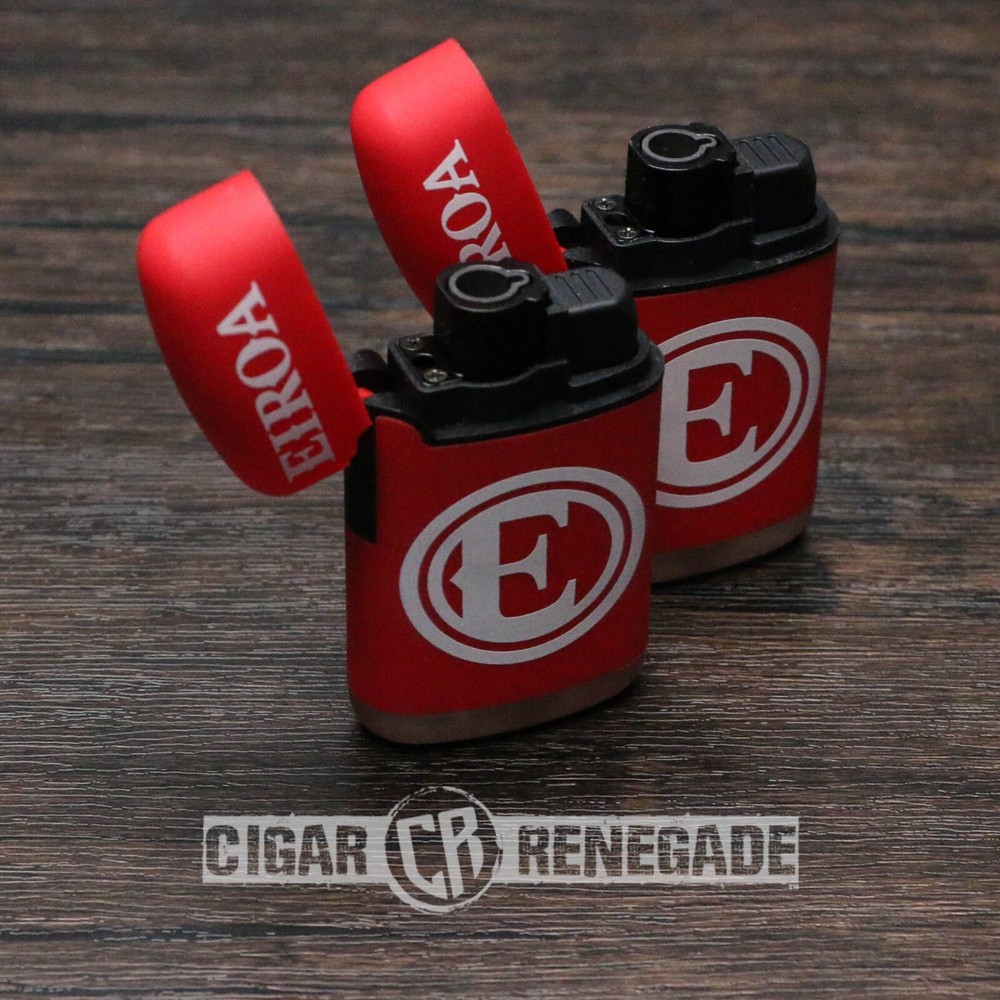 Eiroa Single Flame Adjustable Refillable Cigar Torch Lighter - 2 Pack