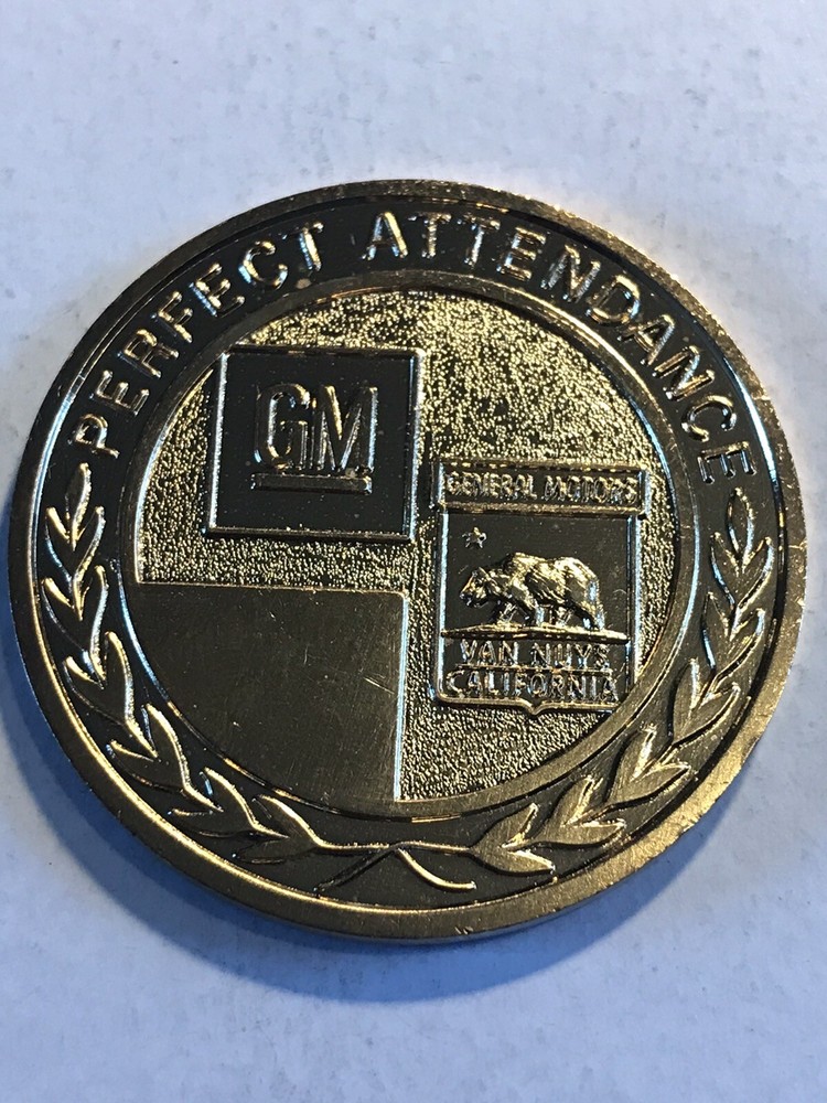 GM Perfect Attendance Medal