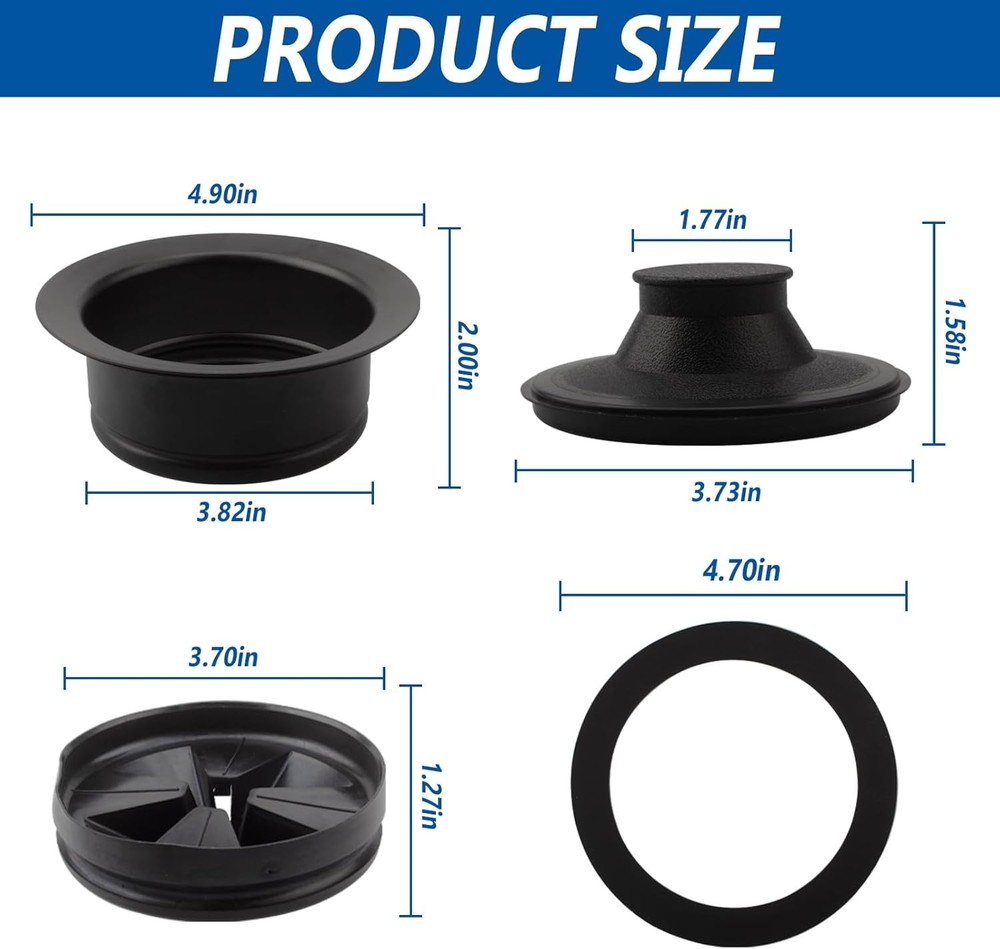 Garbage Disposal Sink Flange Kit with Garbage Disposal Stopper