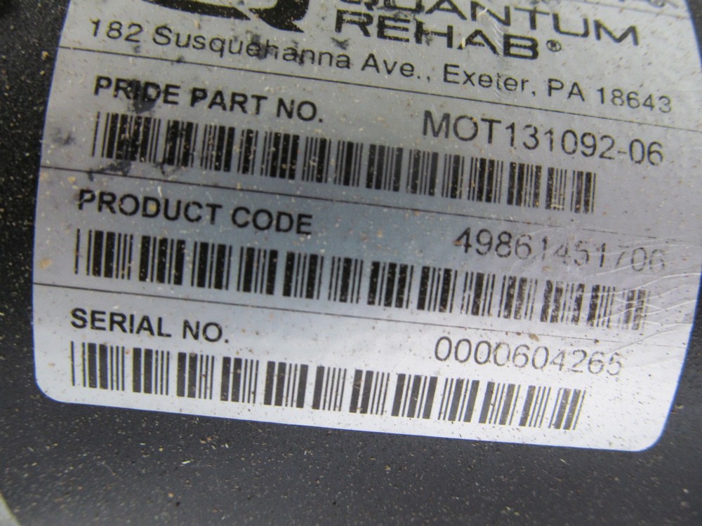 Right Motor from Quantum Q6 Edge Wheelchair