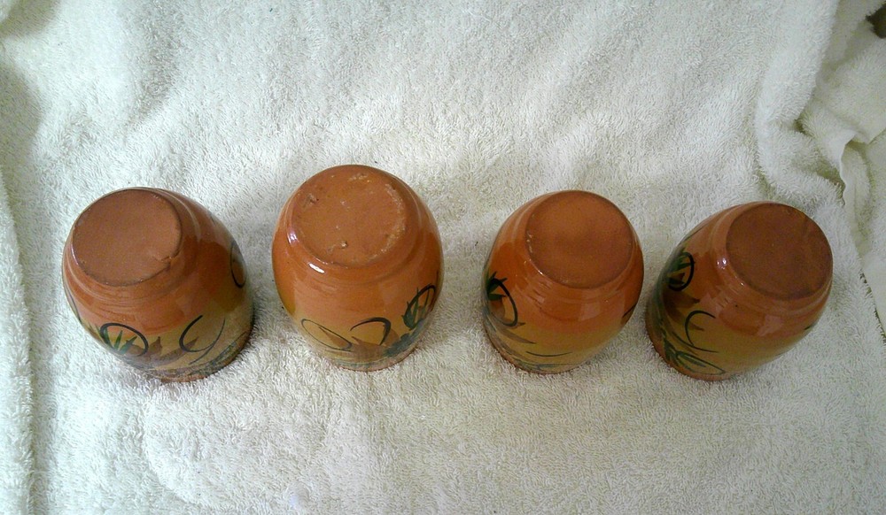 Sangria Set, Four cups, Immaculate. Never used.