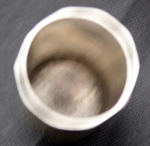 VintageTen Sided Engraved Sterling Thimble Unknown Size