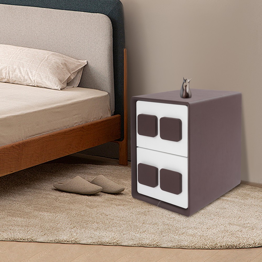 Modern Minimalist End Table, Bedside Table for Bedrooms, Modern Nightstand