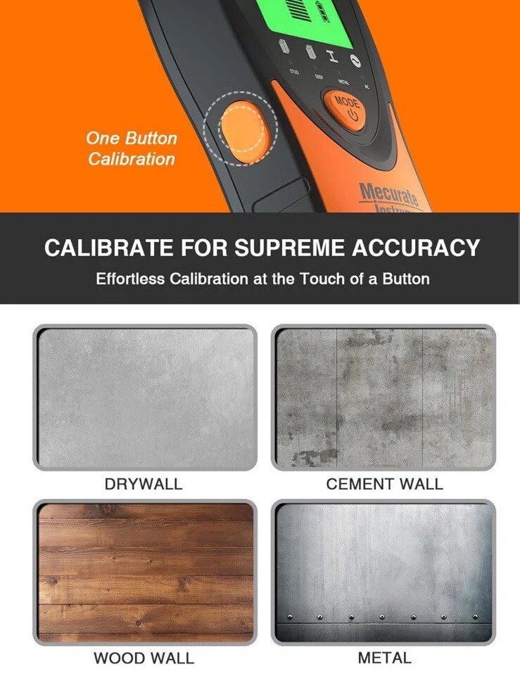 Stud Finder Wall Scanner Sensor - 5 in 1 Electronic Stud with LCD Display & A...