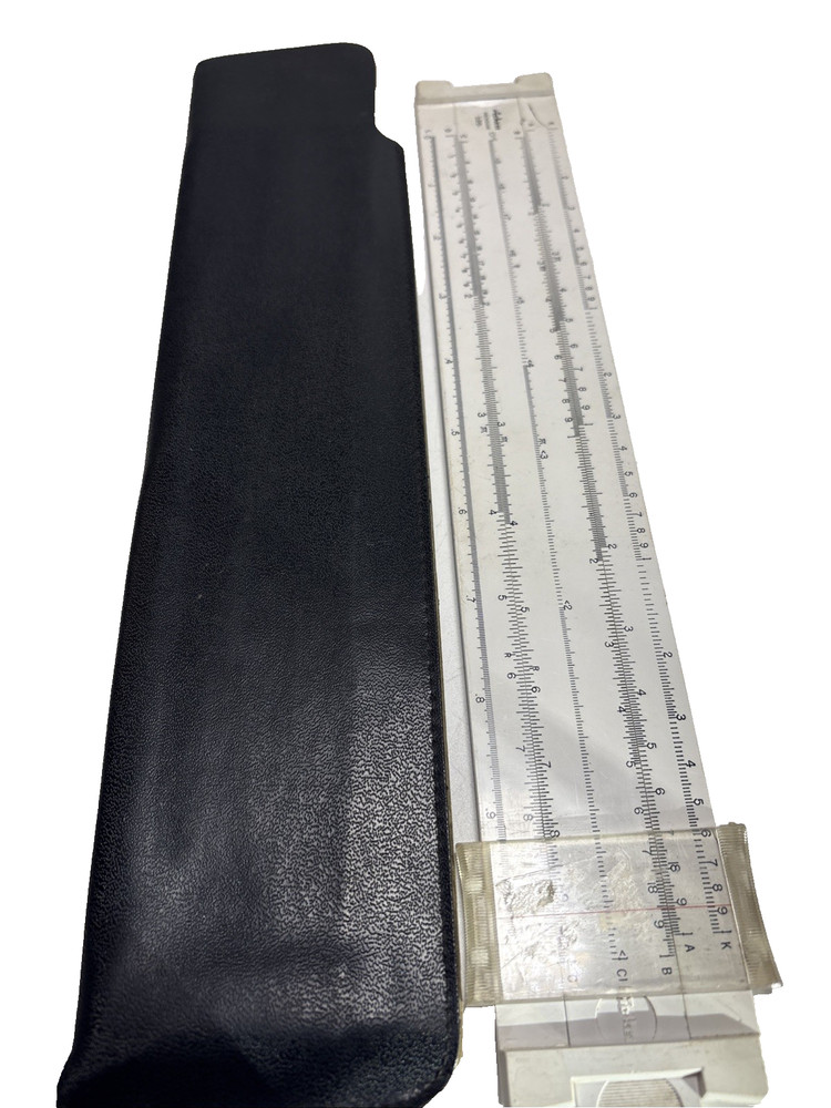 Pickett Microline 125 Slide Rule w/ Case Vintage Engineering